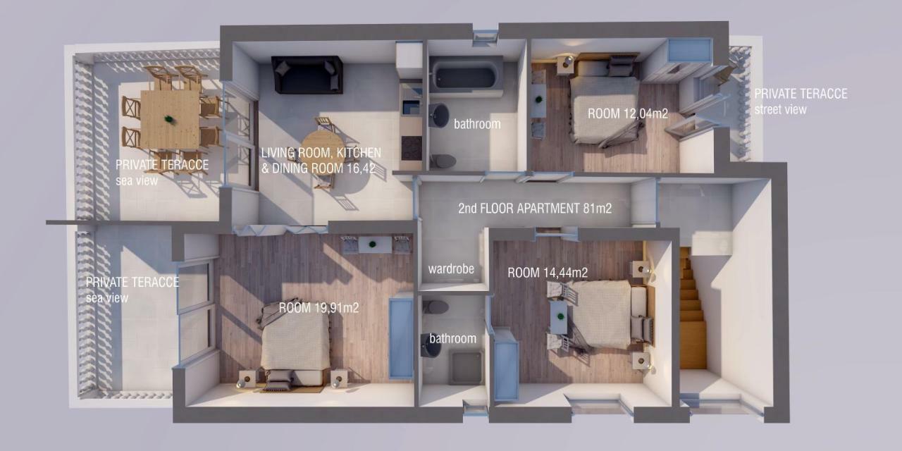 Apartmani Mira Vodice Eksteriør bilde